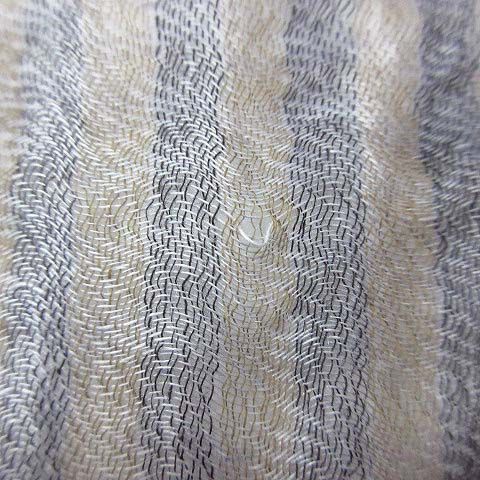 Khadi and Co ベスニールセン　大判コットンストール KHADI AND COエンブロイダリーコットンストール WHITE×BLACK