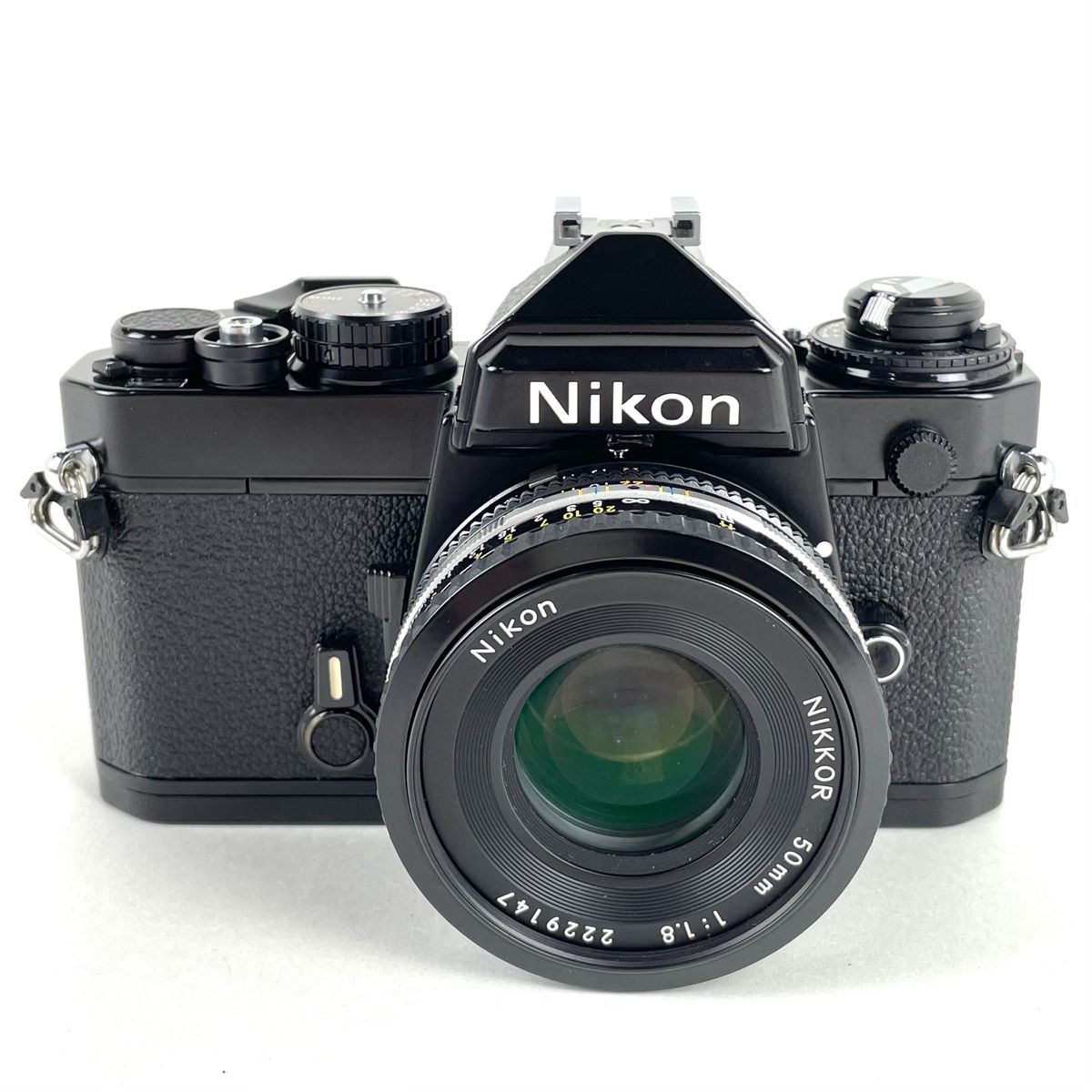 ニコン Nikon FE + Ai-S NIKKOR 50mm F1.8 パンケーキ フィルム マニュアルフォーカス 一眼レフカメラ 【中古】