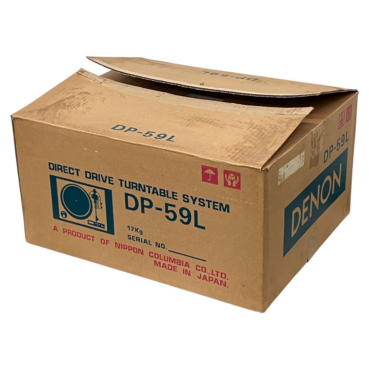 DENON デノン DP-59L audio-technica AT33E 針付き オートリフト ターンテーブル レコードプレイヤー 音響機器 オーディオ 良好 K10449979
