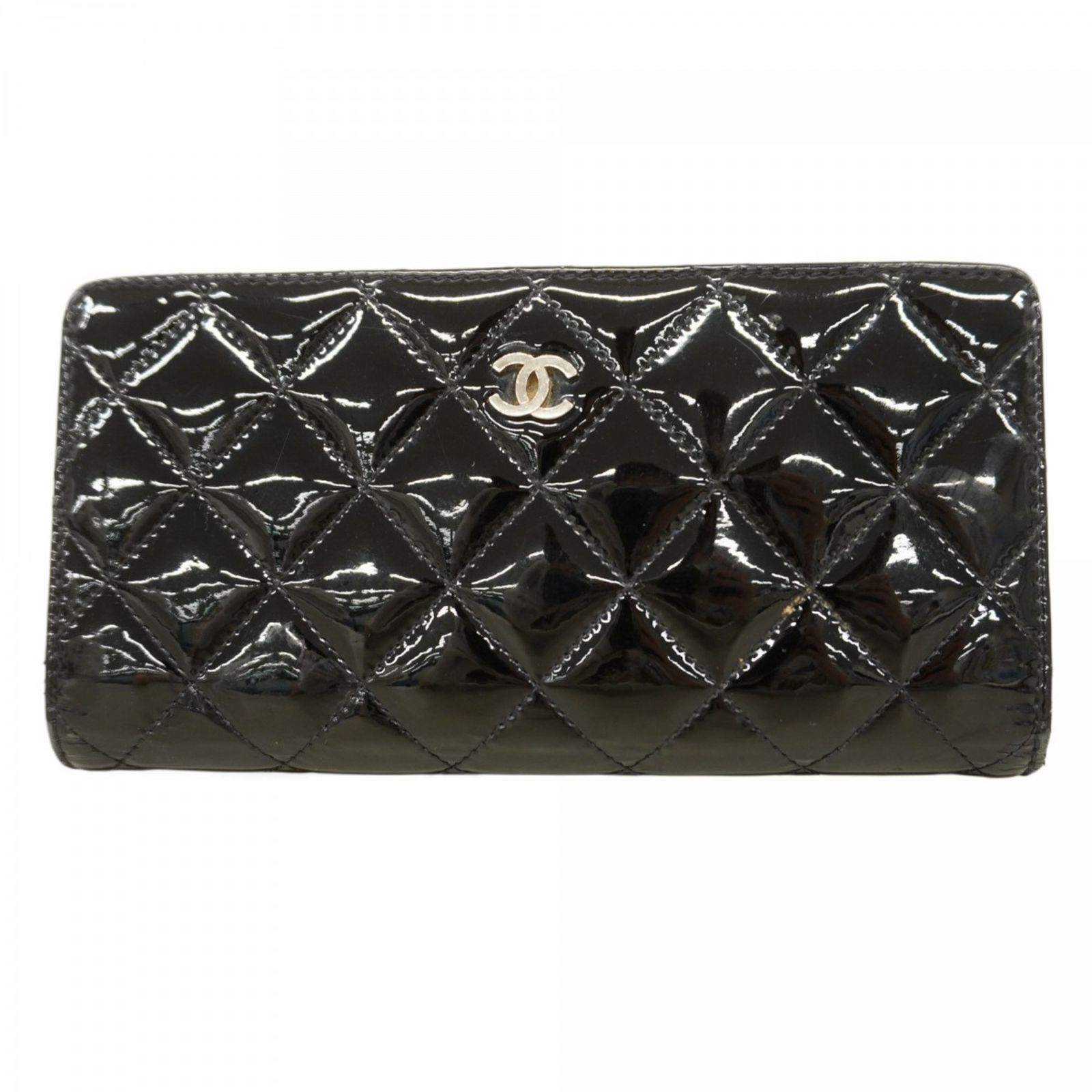 入荷nowオンラインストア シャネル シャネル(Chanel) 長財布 パテントレザー マトラッセ 小物