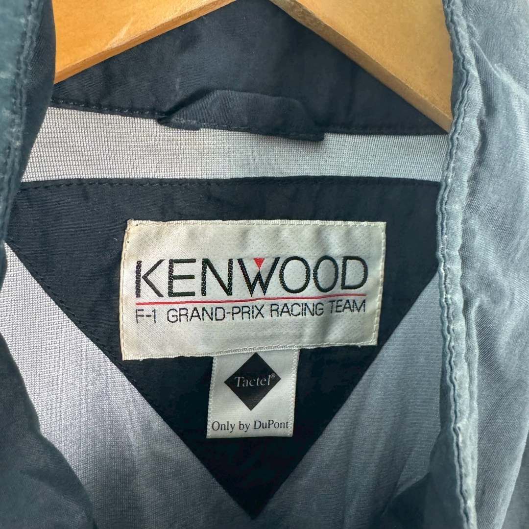 KENWOOD ケンウッド 90s レーシングジャケット 長袖 ワッペン ブラック 