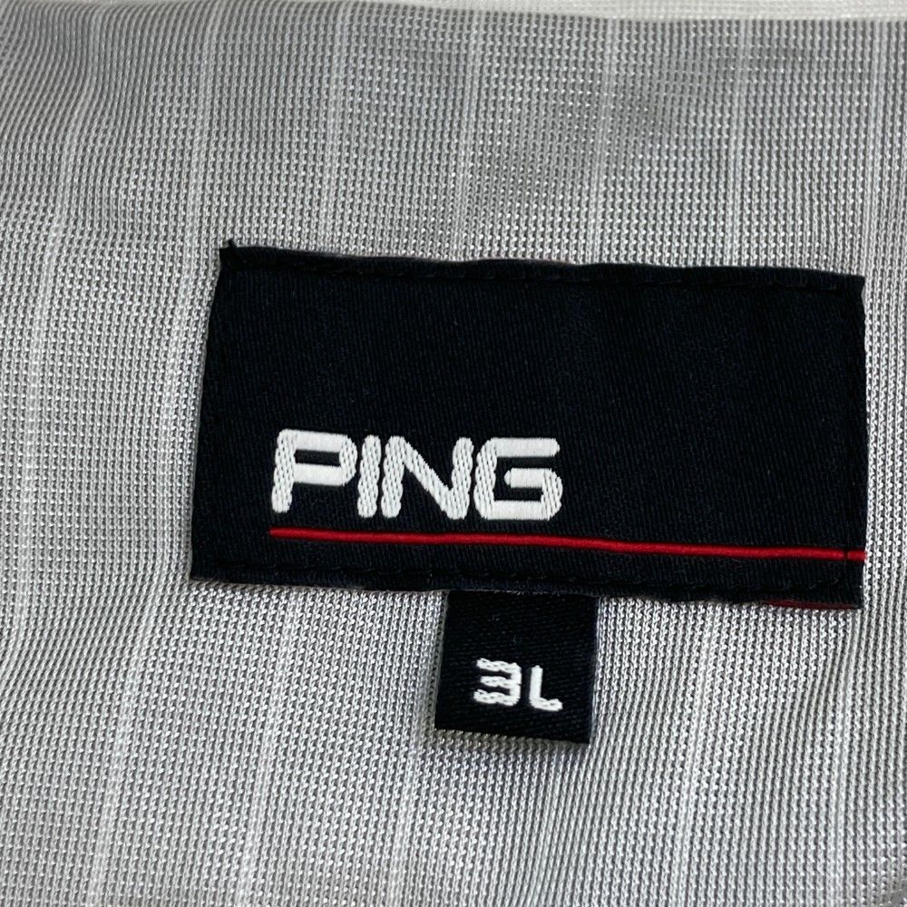 サイズ：3L PING ピン  ダウンジャケット  ホワイト系 [240101452286] ゴルフウェア メンズ ストスト サイズ：3L PING ピン ダウンジャケット ホワイト系