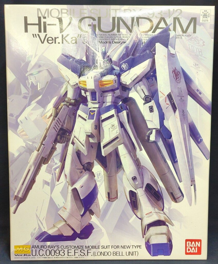 【新品•未開封】MGハイニューガンダム Ver.Ka 1/100 バンダイ MG 1/100 機動戦士ガンダム 逆襲のシャア ハイニューガンダム
