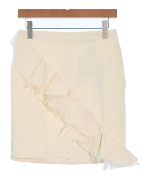 エムエスジーエム MSGM ロングスカート ベージュ 38 ボトムス ミニ丈 フレア 無地 S コットン MSGM エムエスジーエム ロング・マキシ丈スカート S 黒xベージュx赤