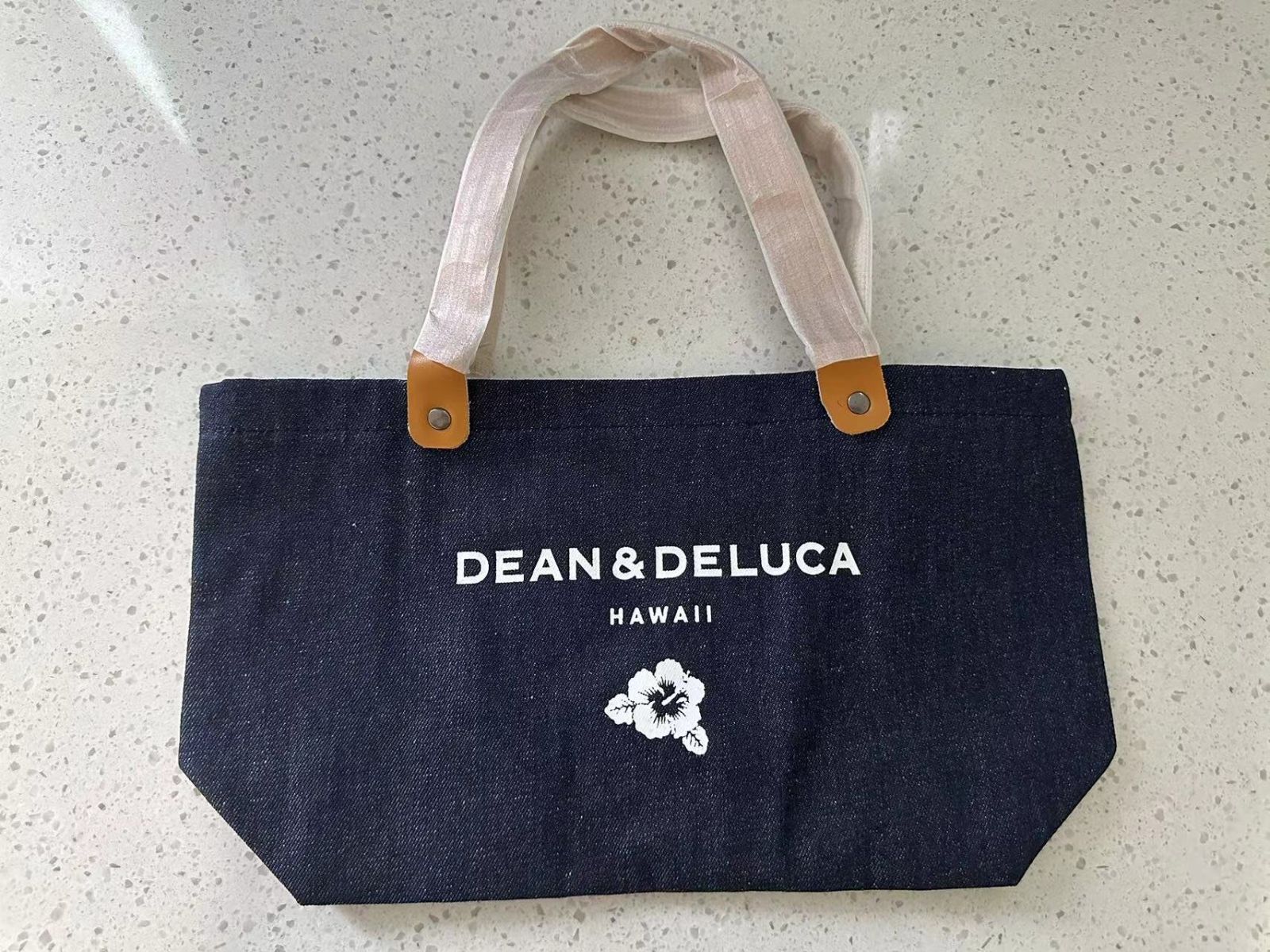 DEAN＆DELUCA ディーン＆デルーカ HAWAII限定 ハワイ限定トートバッグ レザーハンドル Ｓサイズ