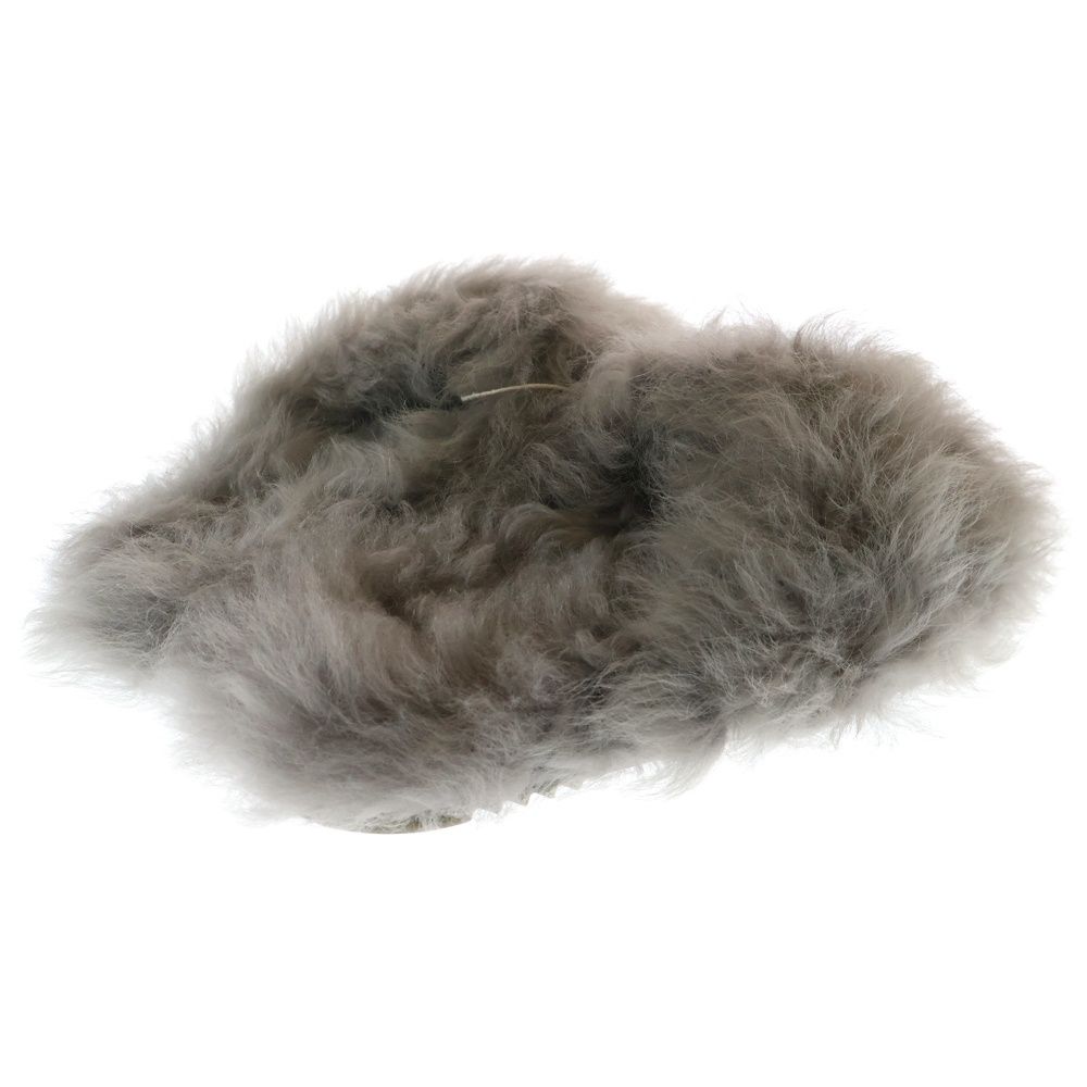 Rick Owens リックオウエンス SLIDE GRANOLA フェイクファー サンダル ローカットシューズ グレー LSHT