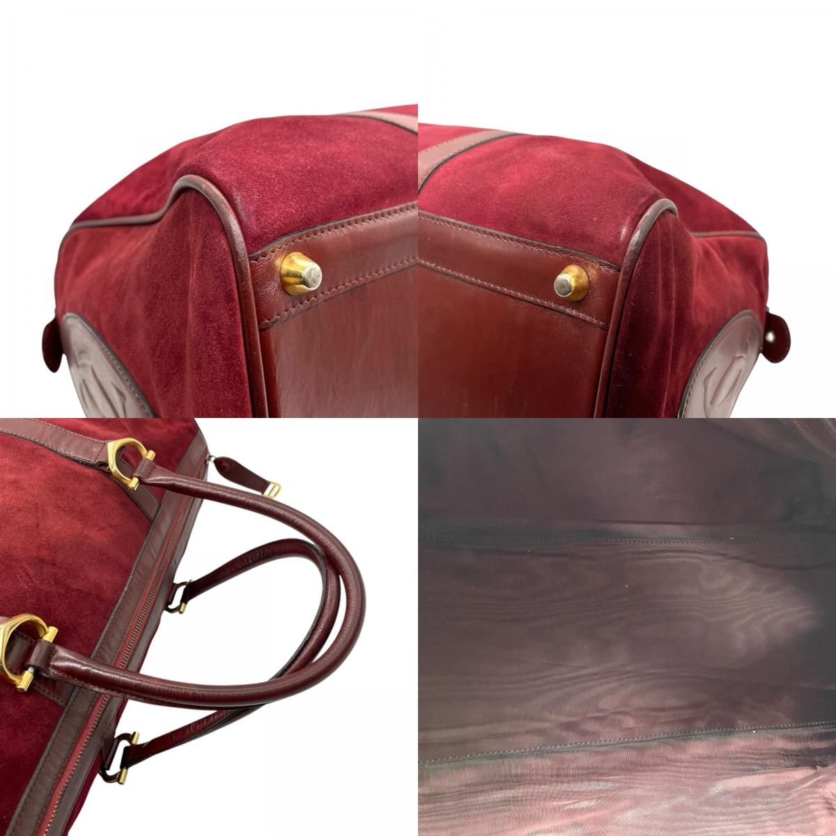 Cartier カルティエ マストライン ボストンバッグ スエード