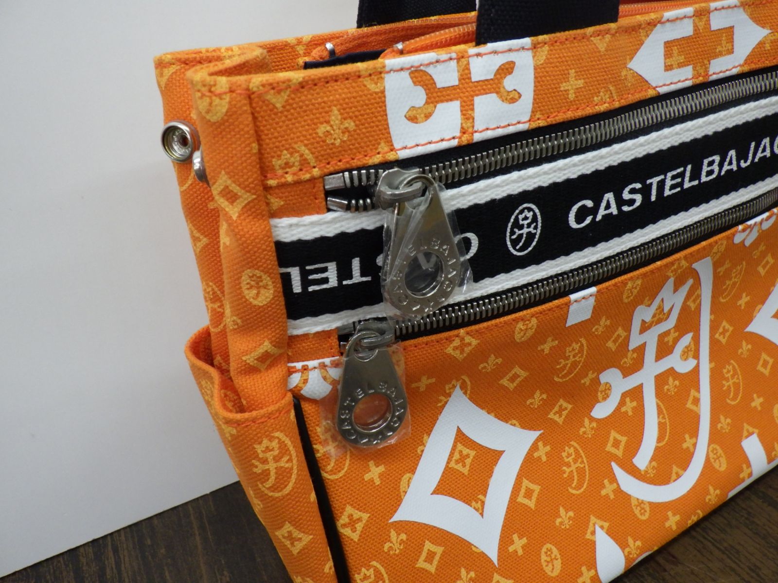 美品 CASTELBAJAC カステルバジャック オレンジ トートバッグ ロゴ 61E+GY6YISL._SY300_QL30_.jpg