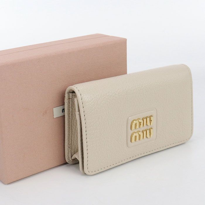 MIUMIU OUTLET ミュウミュウ アウトレット 名刺入れ レザー レディース
