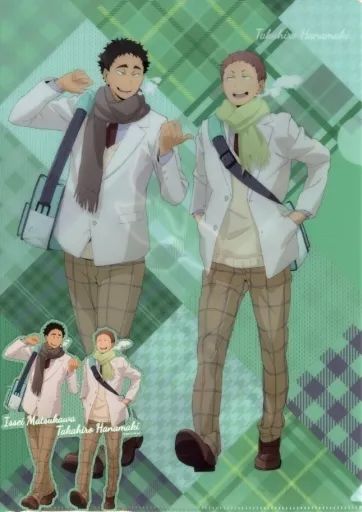 中古】クリアファイル 花巻貴大＆松川一静 A4クリアファイル