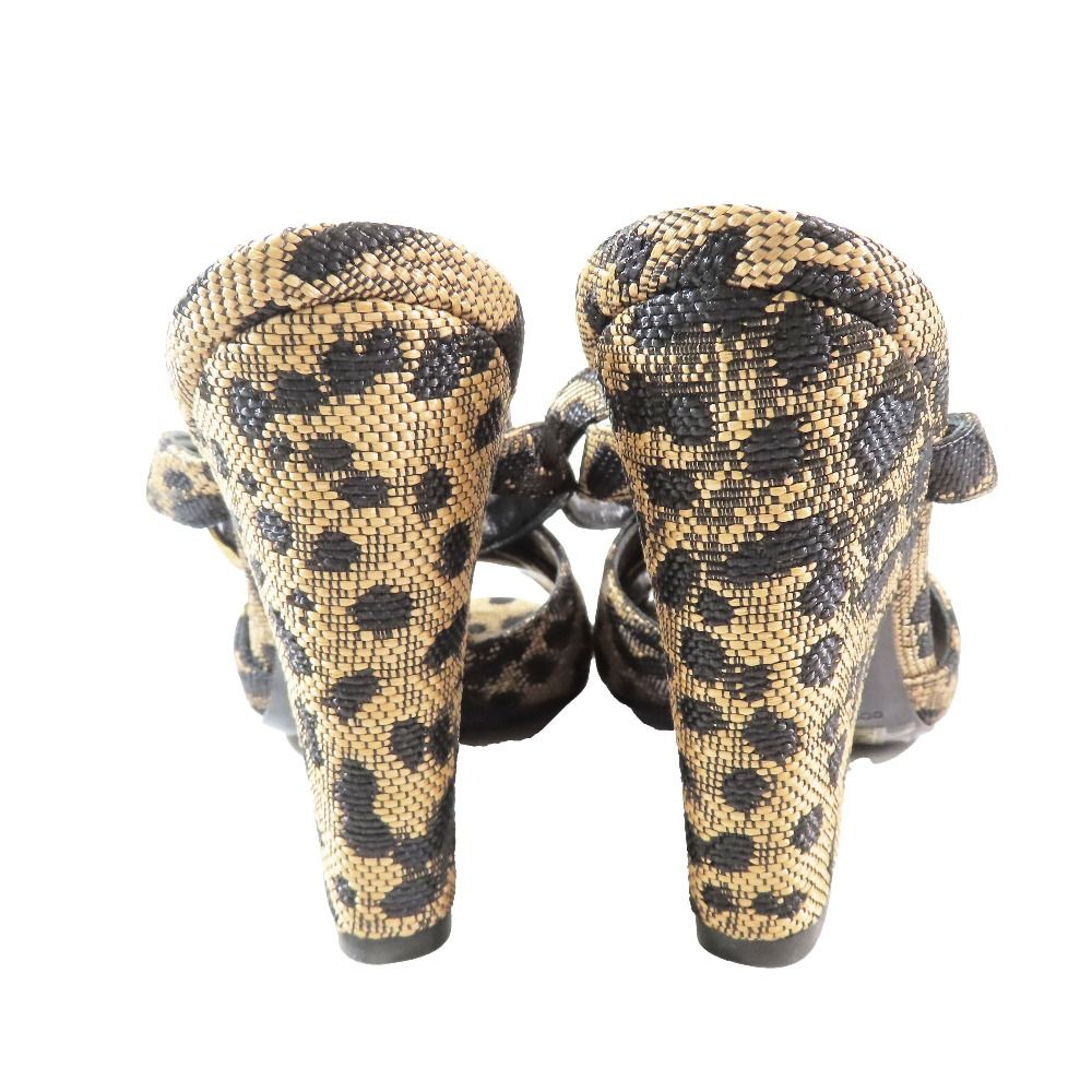 未使用 DOLCE&GABBANA ドルチェアンドガッバーナ ヒョウ柄 ミュール