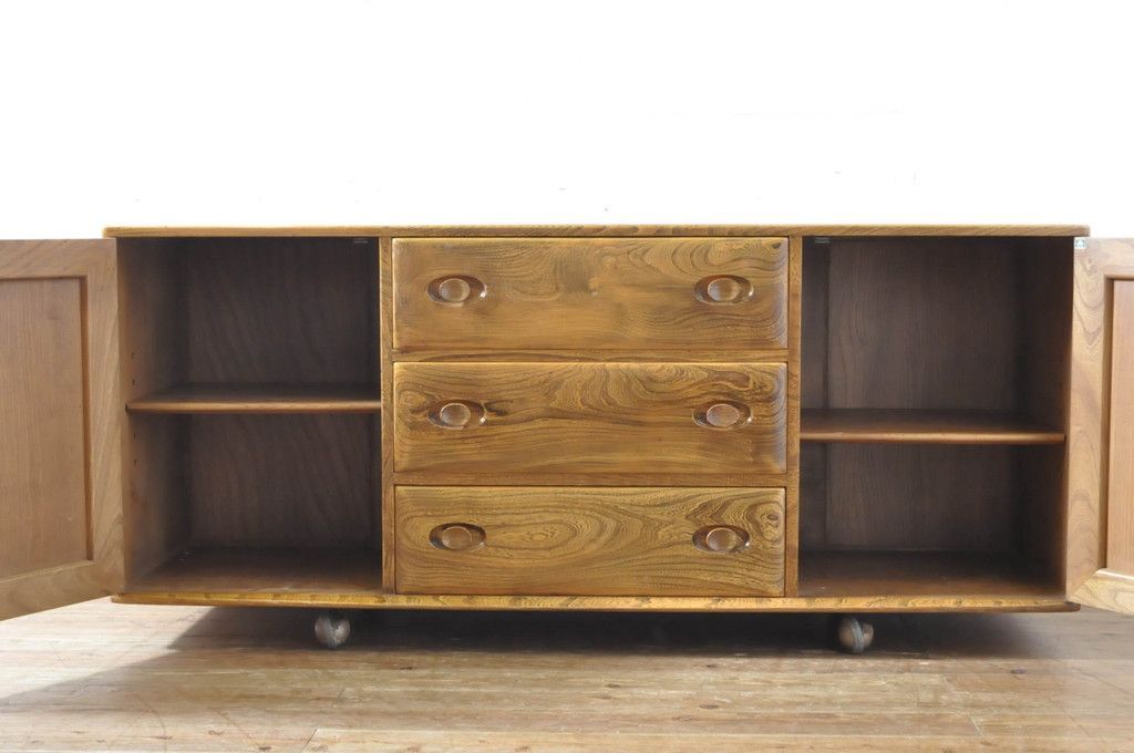 88384☆レア ERCOL アーコール ウィンザー リビングボード 収納 88384
