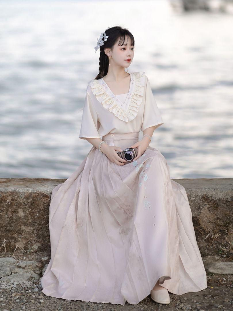 HF-86 豪華刺繍 漢服 かんふく 古風衣装 レトロ風 中華ロリータ コスプレ ワンピース 唐装 仙女服 中華風 美しい刺繍 WWW_NOITHATQUANGTHANH_NET