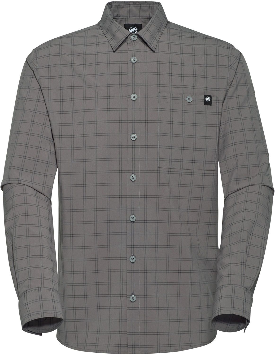 マムート MAMMUT アウトドア LENNI LONGSLEEVE SHIRT AF MEN 101501650 00722 STEEL-BLACK
