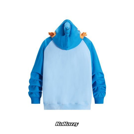 KaKazzy】ミズゴロウ ポケモン フルジップ パーカー 男女着用可