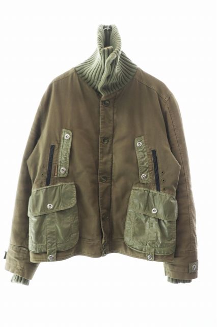 DOLCE&GABBANA 90s モールスキン ミリタリージャケット 46 DOLCE&GABBANA 90s モールスキン ミリタリージャケット 46