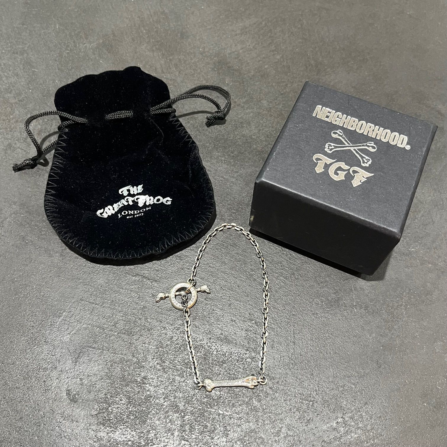 未使用品 NEIGHBORHOOD 23AW NH × The Great Frog Bracelet Silver コラボ シルバー ブレスレット  ネイバーフッド グレートフロッグ 59902A3 - メルカリ