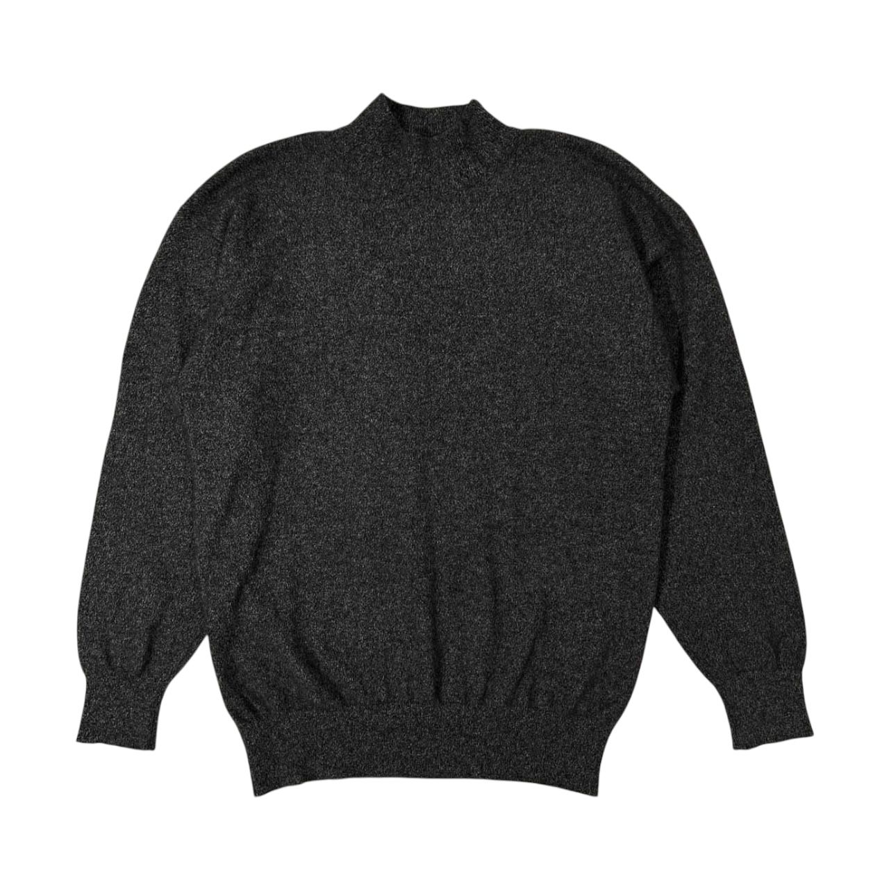 スコットランド製 80s カシミヤ100% SCOTNESS モックネック カシミア 