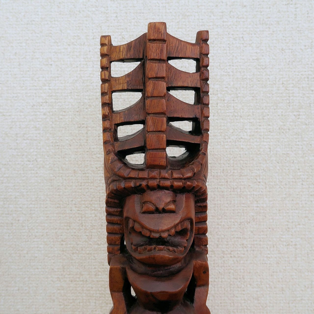 ティキの木彫り ティキ アクア TIKI AKUA KAI 30cm 木製スワール