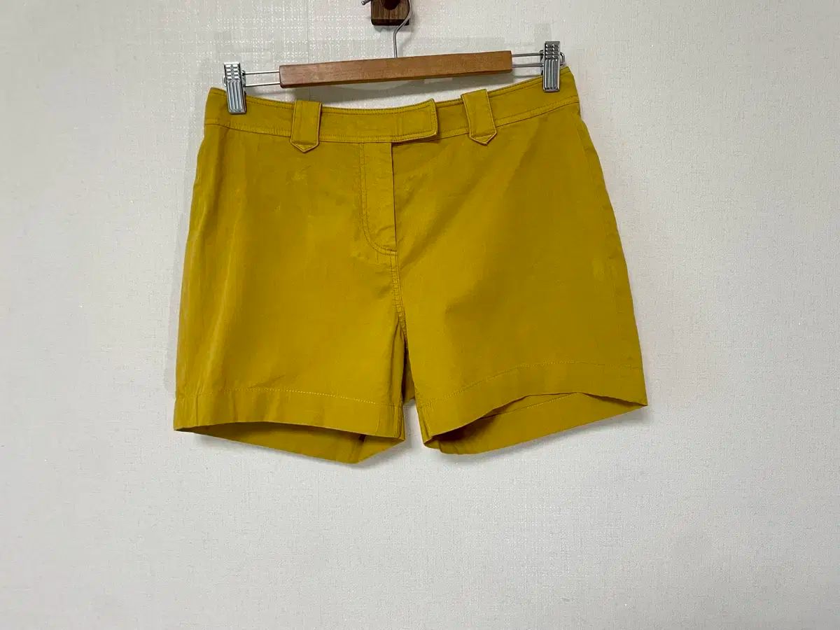 BURBERRY ショートパンツ 38 マスタード チェック ショートパンツ (サンド) - ウィメンズ, ナイロン