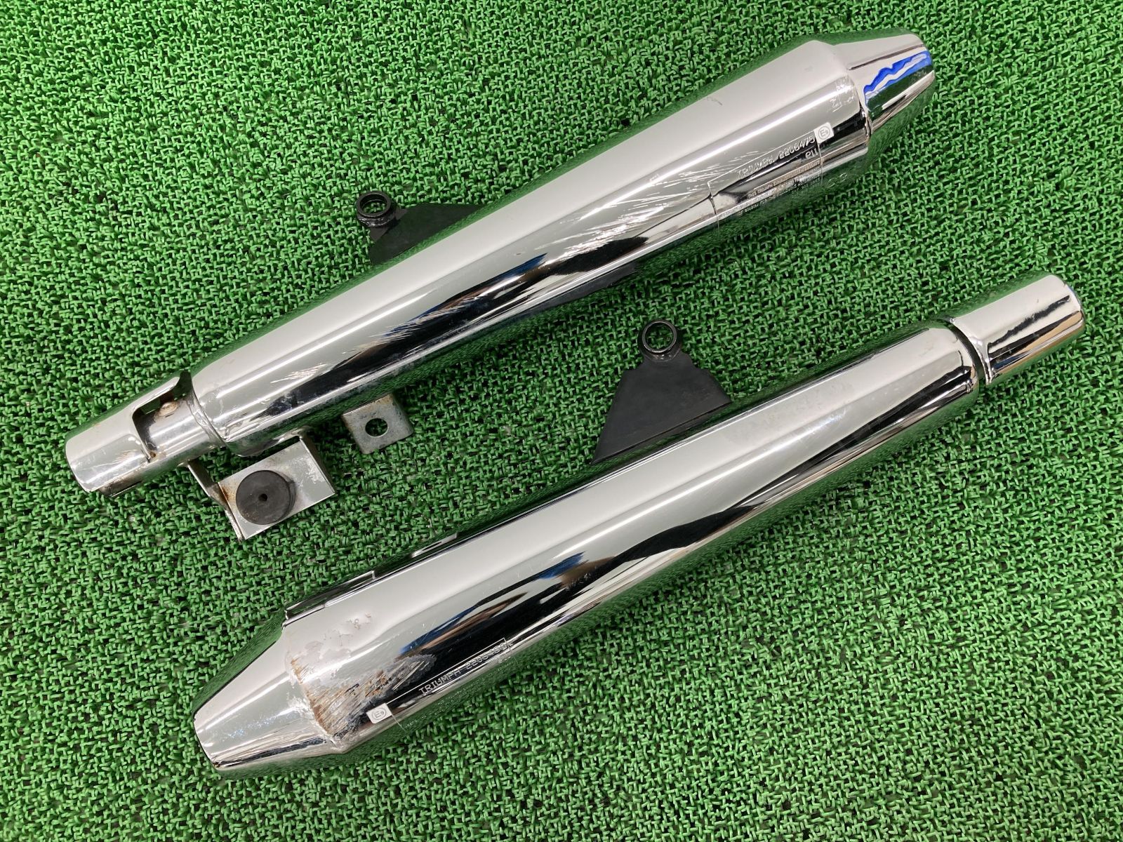 トリプルA] [トリプルA] レース管 メッキ 6分割 ZRXⅡ サイレンサー