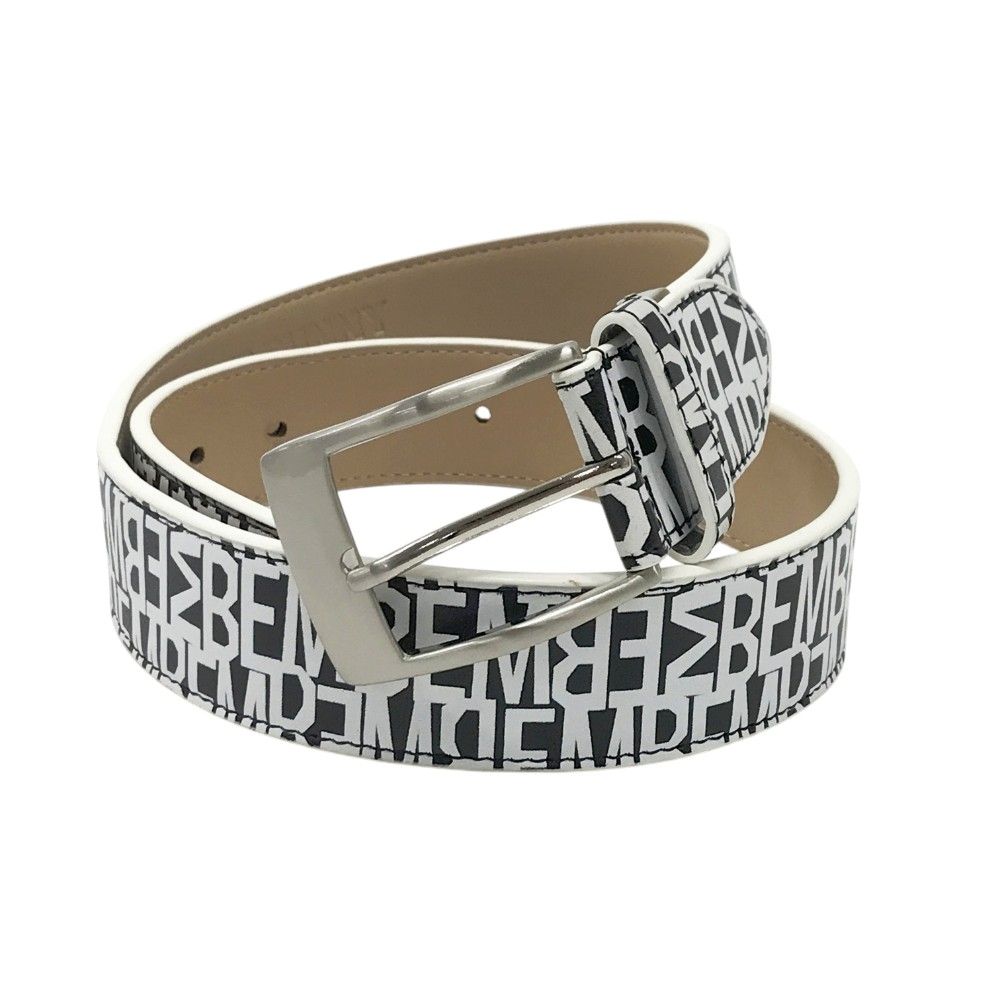 MASTER BUNNY EDITION マスターバニーエディション ベルト ロゴ総柄 ホワイト系 240101437855 ゴルフウェア ストスト