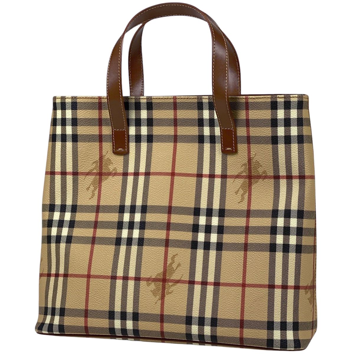 バーバリー BURBERRY チェック柄 トートバッグ ハンドバッグ 手提げ 