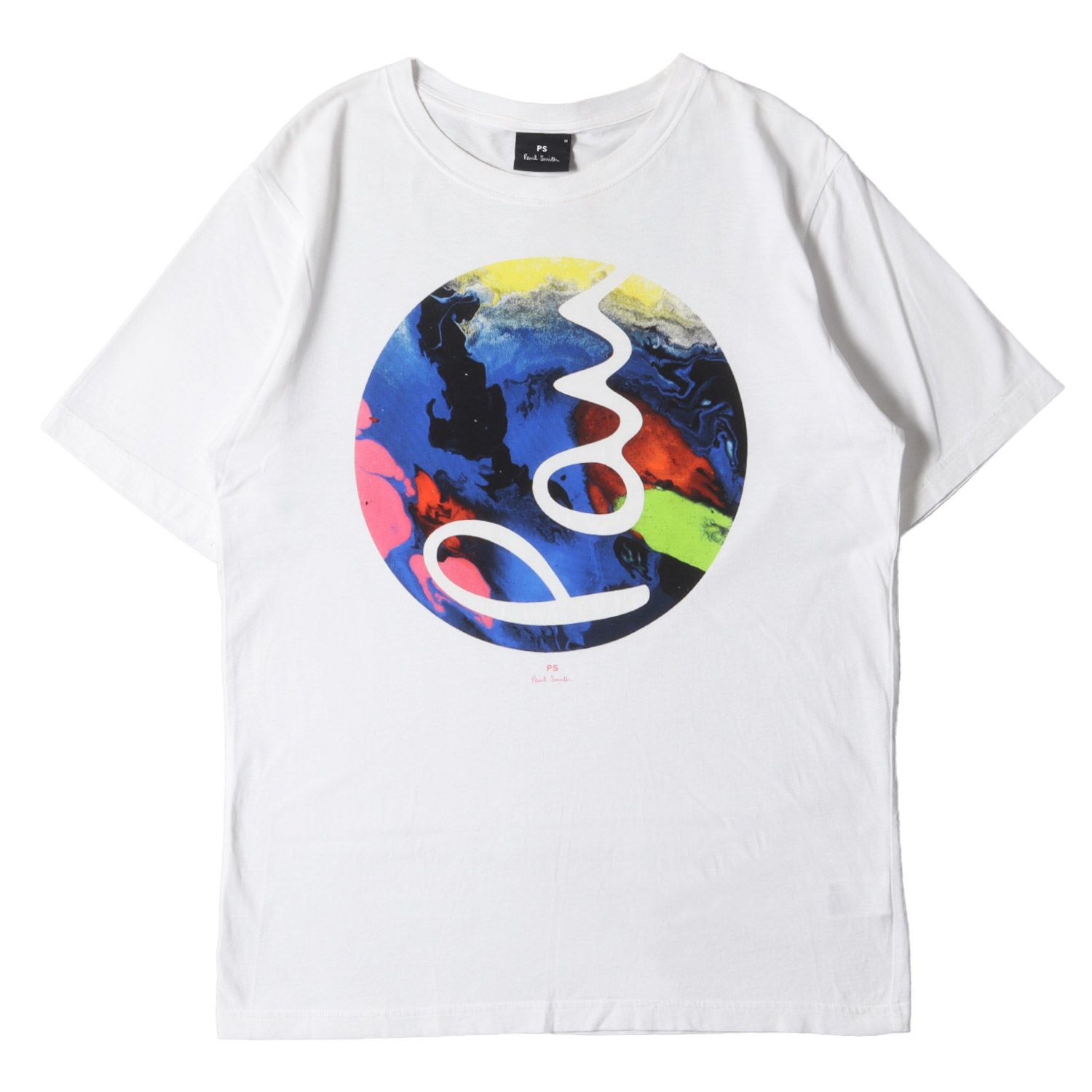 Paul Smith ポールスミス Tシャツ サイズ:M マーブリング ロゴ