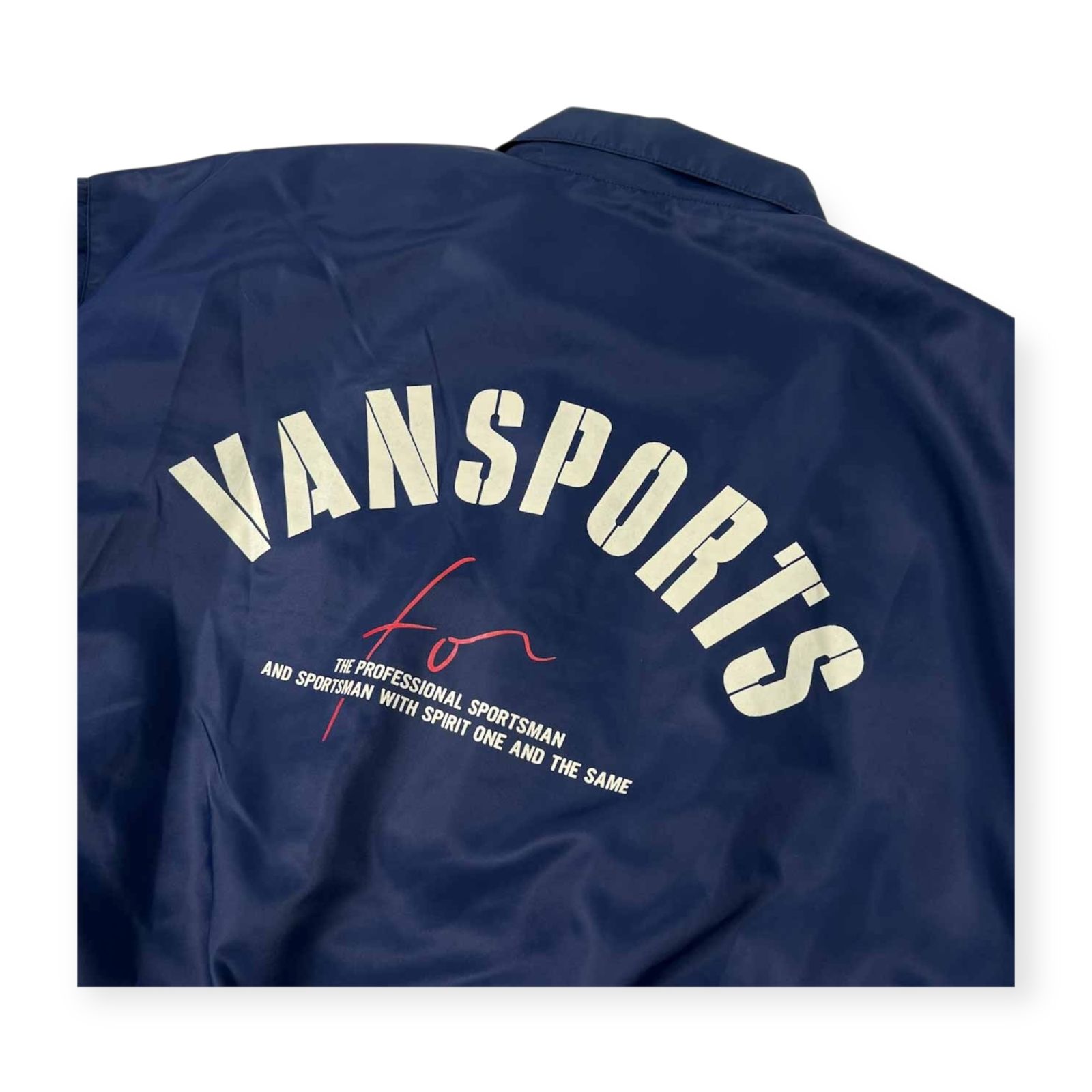 当時物 VAN SPORTS ヴァンスポーツ バックロゴプリント ナイロン 