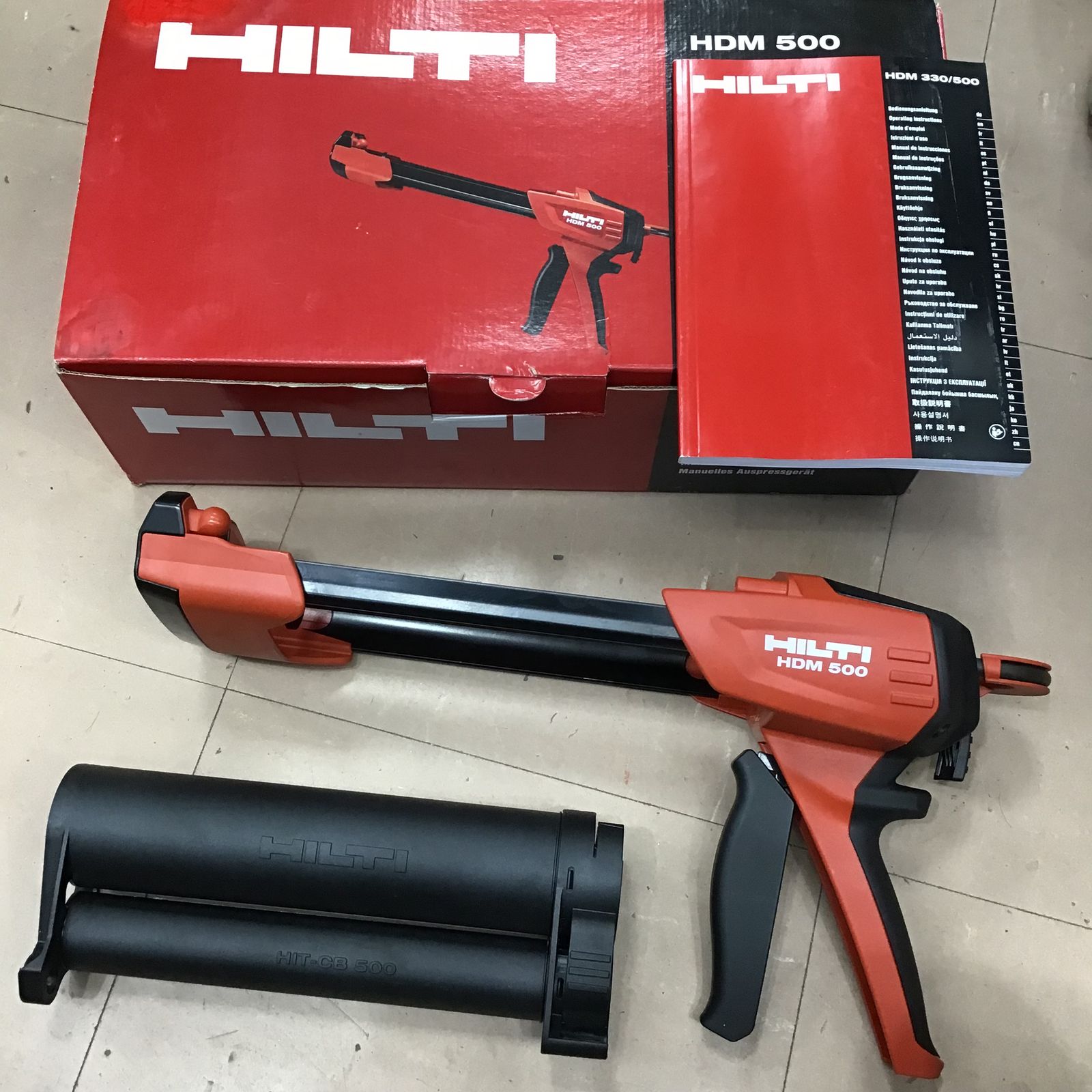 【良品】ヒルティ(HILTI) 手動式接着剤ディスペンサー HDM500即購入OK♫