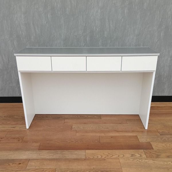 訳アリ 中古】 キッチンカウンター ホワイト ステンレストップ