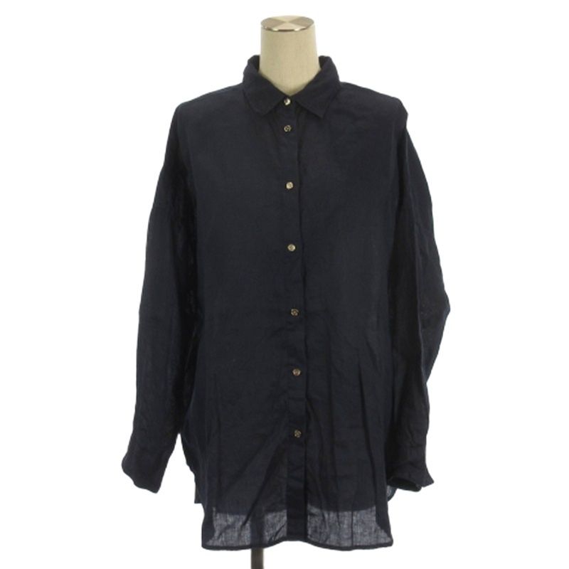 スピック&スパン Spick&Span 80リネンカシュクールビッグ シャツ