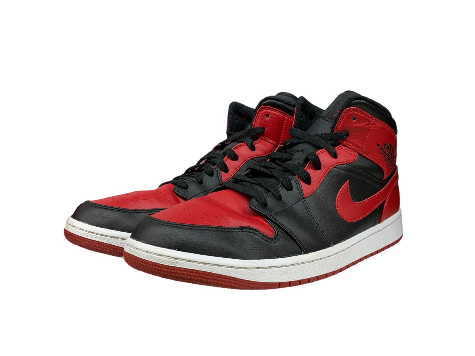 NIKE (ナイキ) AIR JORDAN 1エアジョーダン 1MID BRED レッドブラック