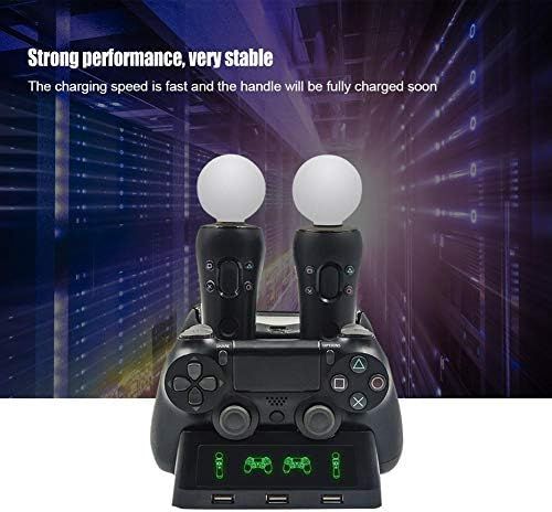 4ポートUSB充電ドックステーション充電器ベースクレードルスタンド PS4用