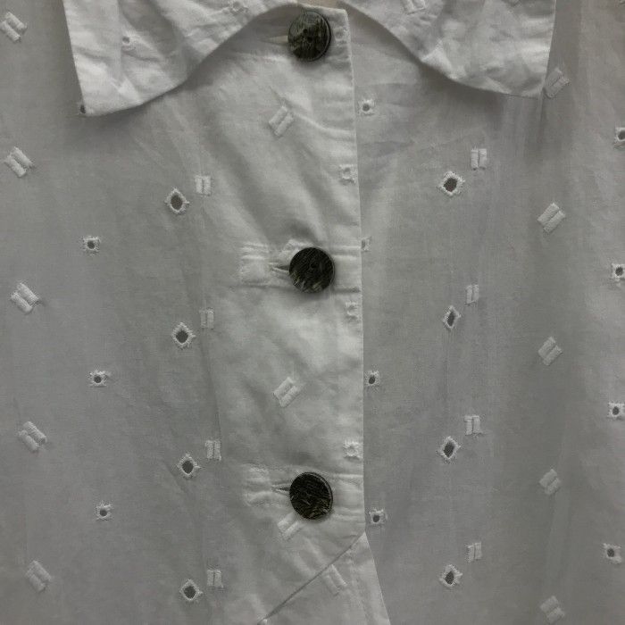 慈雨 センソユニコ 綿100％ ブラウス ホワイト 40 レディース シャツ