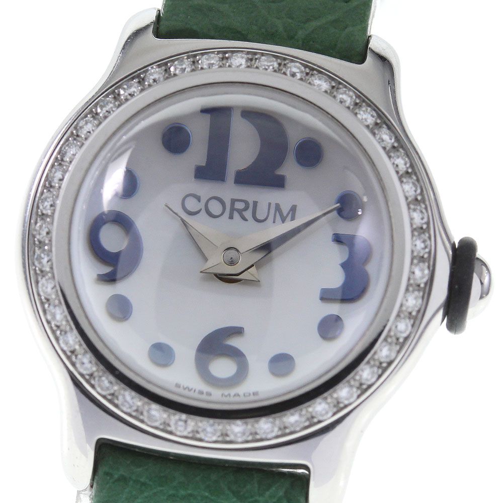 コルム CORUM 101.151.47 バブル ダイヤベゼル クォーツ レディース_