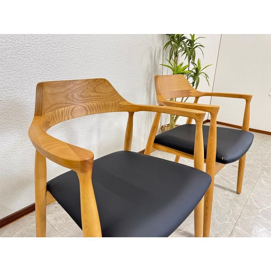 2脚セット）ポリプロピレン製のマルチチェア（天然木脚／ビーチ