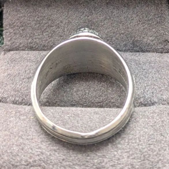 HERFF JONES ULT カレッジリング 19号 青 ブルー 鷹 鷲 米国