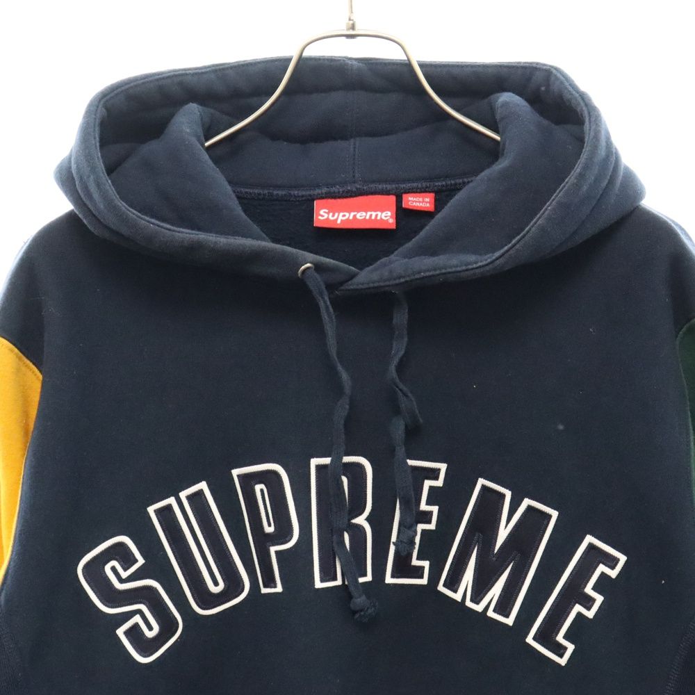 supreme 16A/W アーチロゴカラーブロックパーカー