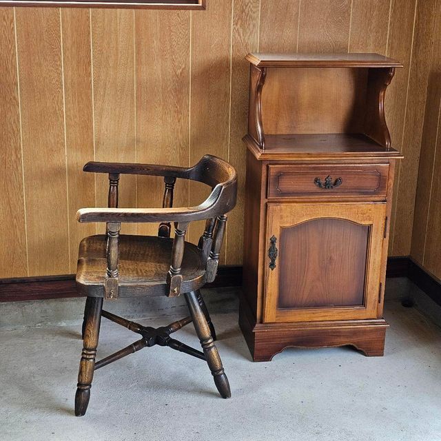 超希少 レトロ 飛騨産業 高級チェア スモーカーズボウ ウィンザー