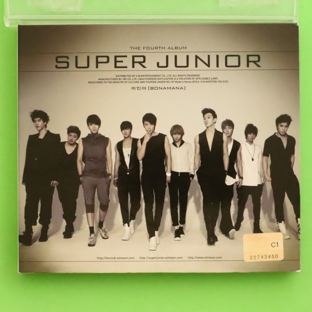 SUPER JUNIOR - 【CD+トレカ】super junior 4集アルバム　bonamana 韓国語 Amazon.co.jp: Super Junior 4集 - ミイナ [Bonamana] (リ
