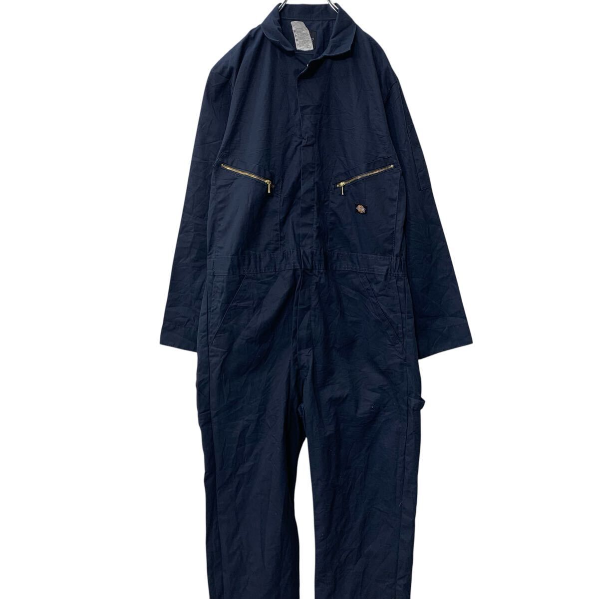 Dickies 長袖 つなぎ L ネイビー ディッキーズ ジップアップ Dickies 長袖 つなぎ L ネイビー ディッキーズ ジップアップ