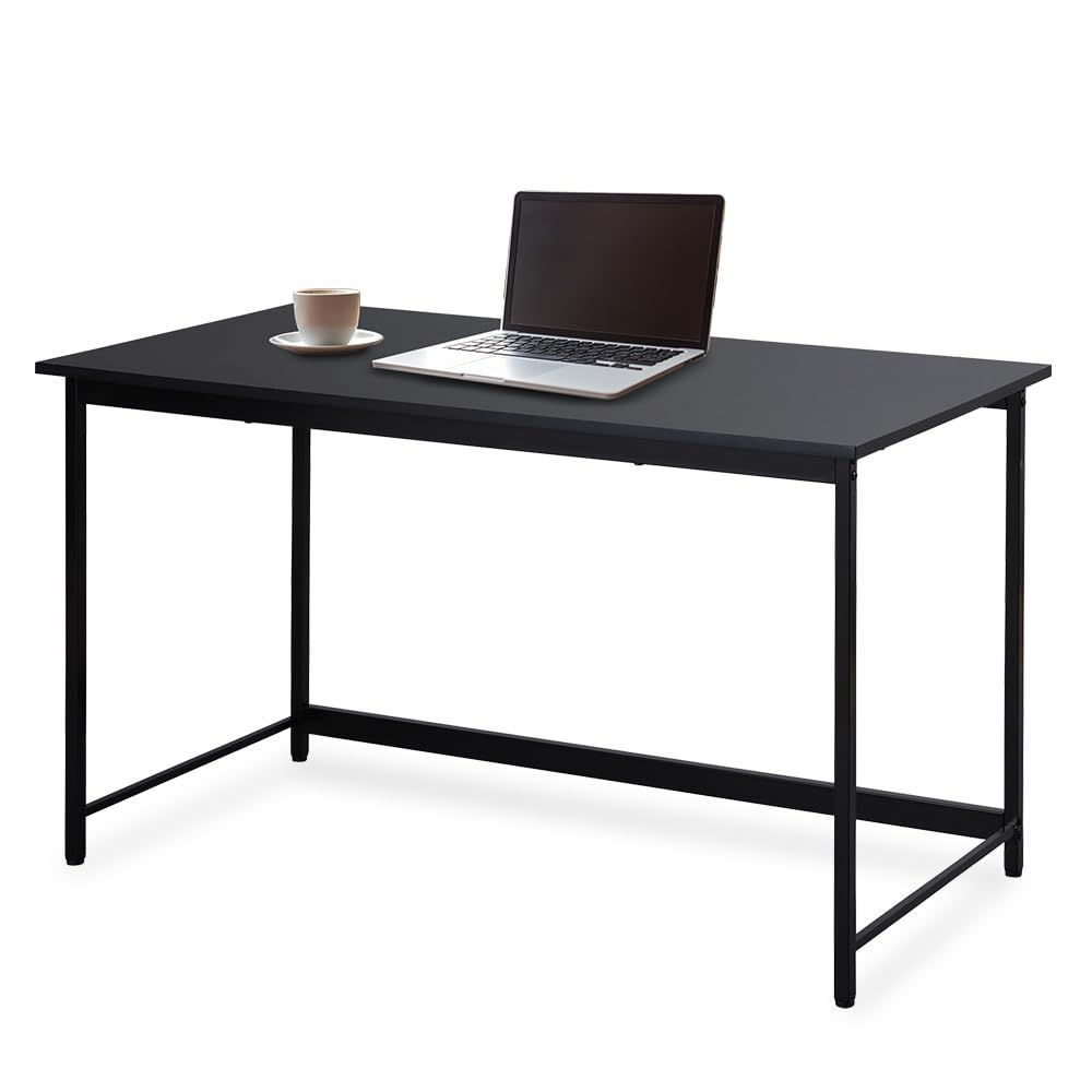 人気商品 組立簡単 アイリスオーヤマ 机 デスク パソコンデスク pcデスク シンプル 幅120cm 奥行60cm ブラック×ブラック ベーシックデスク 勉強机 ワークデスク 120×60 BDK-1260