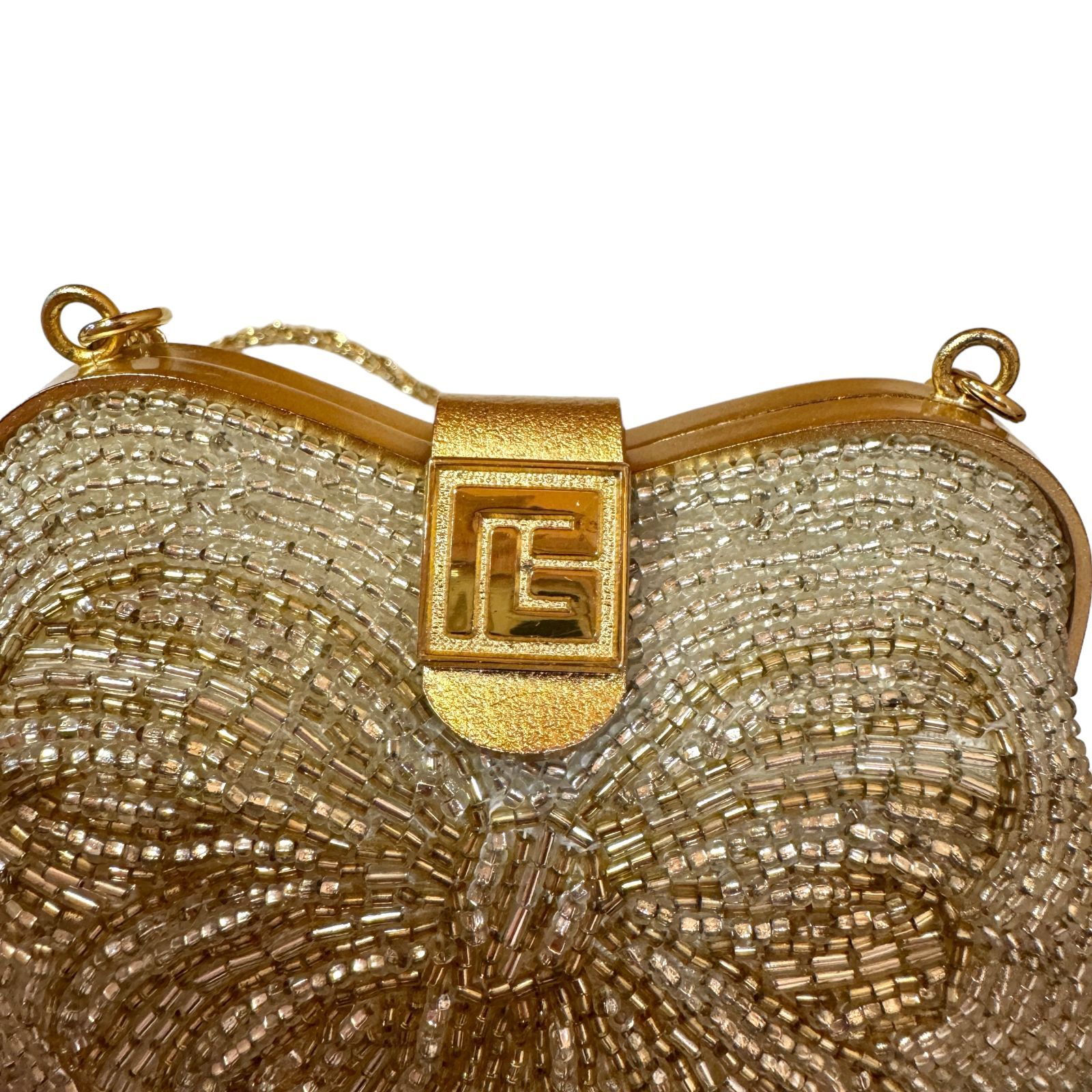 pierre balmain ピエールバルマン ビーズ ヴィンテージバッグ