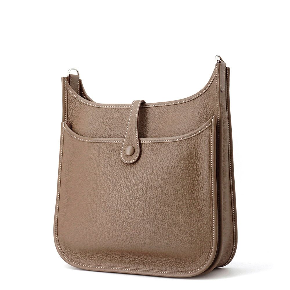 大人気♪【HERMES】Evelyne 33 エヴリン33 ショルダー エルメス ショルダーバッグ エブリン3 PM エトゥープ/シルバー