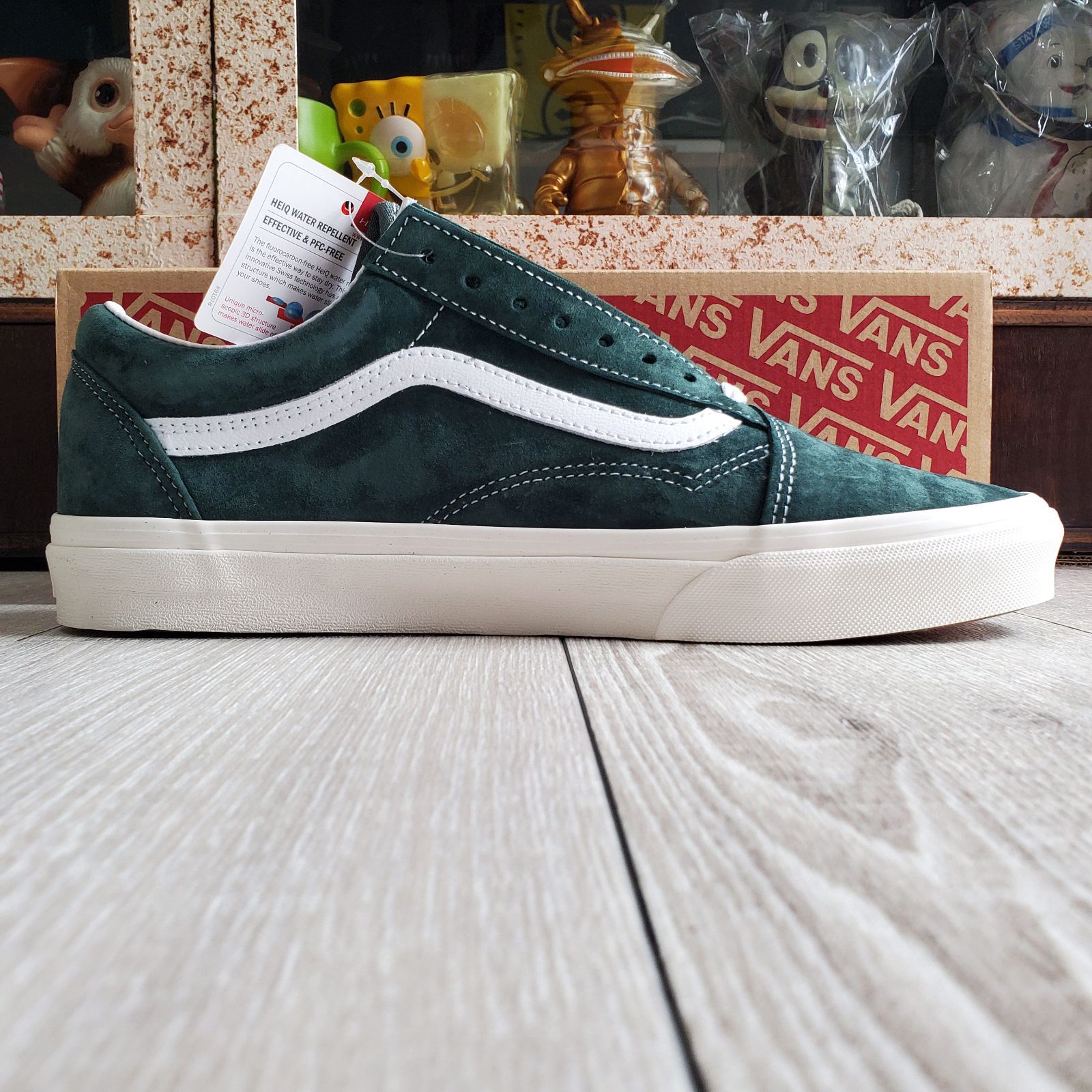 VANSバンズ■新品未使用 2022年 USA企画 廃版 限定 Pig Suede Collection Jungle Green OLD SKOOL オールドスクール US10H JP28.5 緑 本革 オールスエード 定価10450