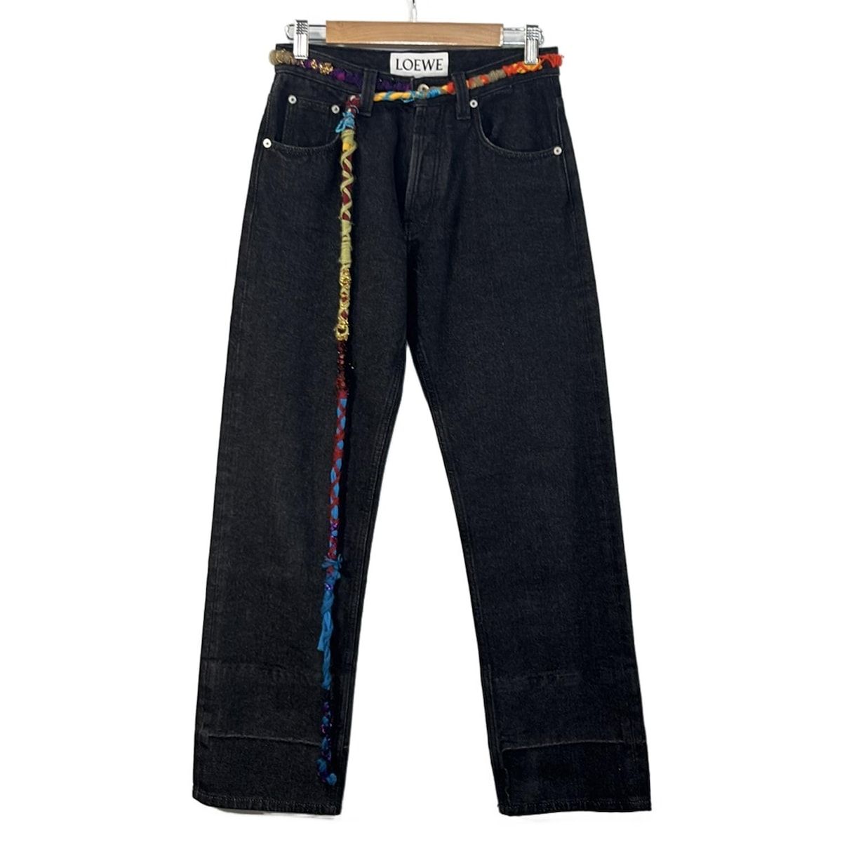 LOEWE ロエベ ジーンズ サイズ34 S レディース - ダークネイビー フルレングス