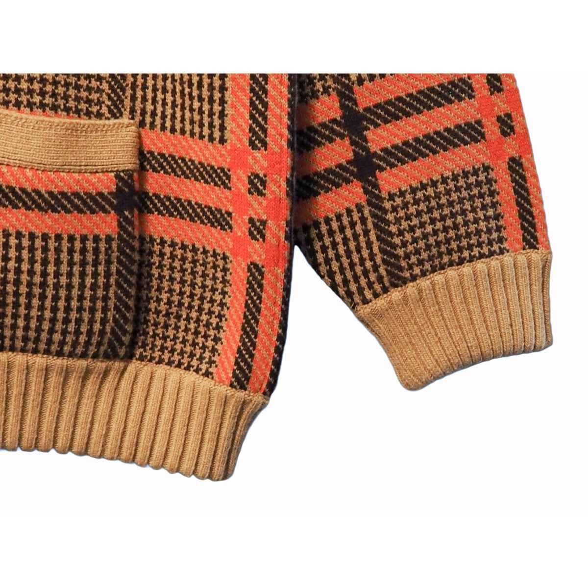 中古】GUCCI グッチ GGウール チェック リバーシブル カーディガン