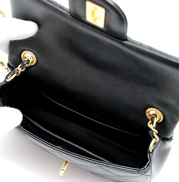 極美品 シャネル CHANEL ミニマトラッセ ハートチェーンショルダー  