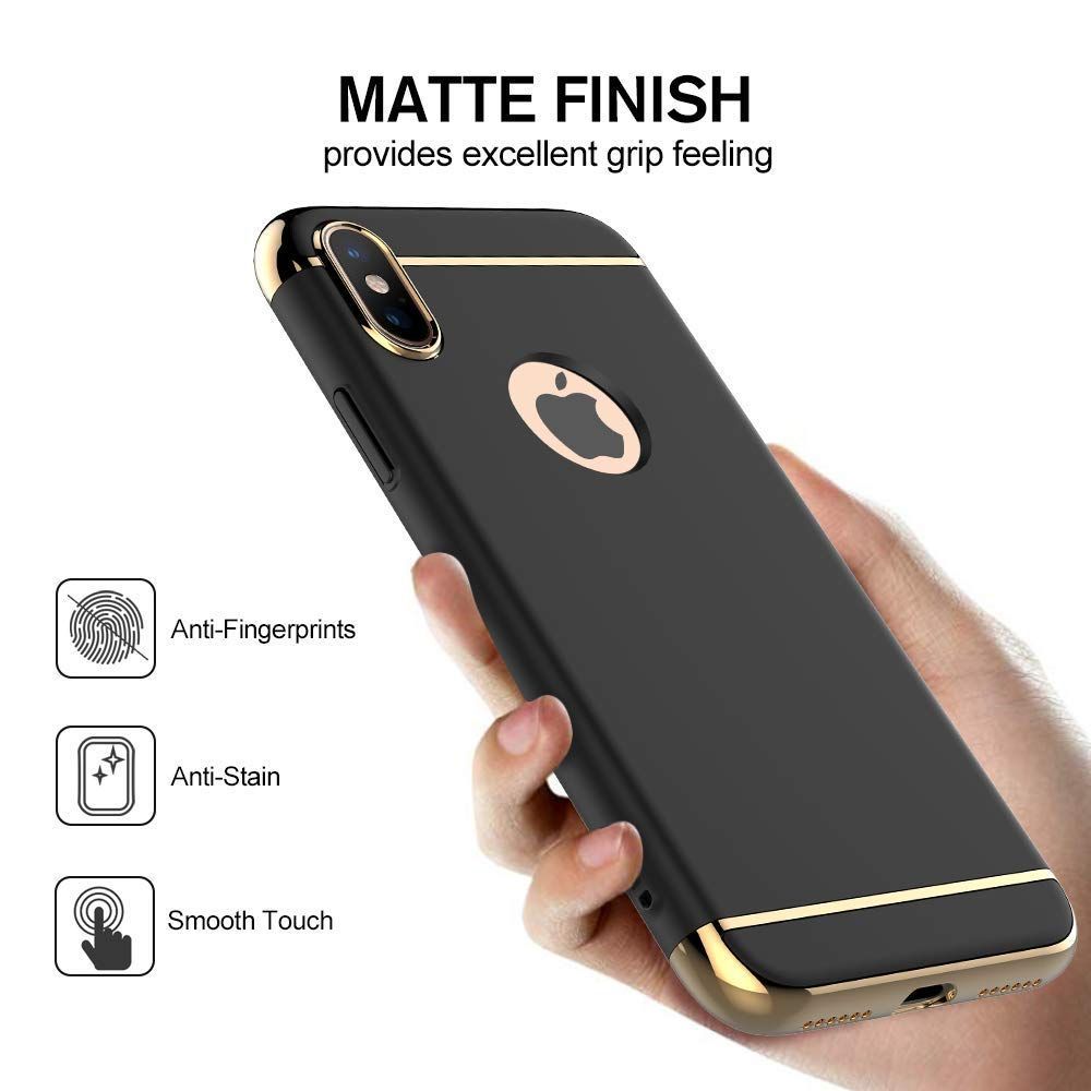 在庫処分 JMSQYU iPhone Xr ケース 3 -ブラックBlack